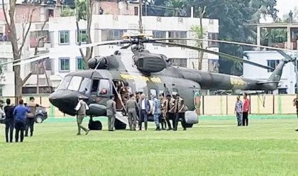 নিজ জেলা ঠাকুরগাঁওয়ে পৌঁছেছেন রাষ্ট্রপতি মির্জা ফখরুল