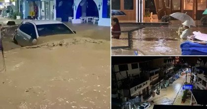 থাইল্যান্ডে হঠাৎ বন্যায় পানিবন্দি শতাধিক পরিবার